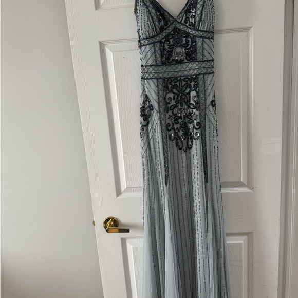 Dresses & Skirts - Elegant Black and Gray Evening Gown